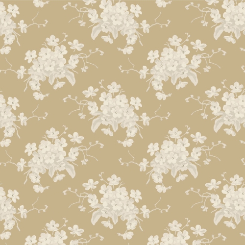 Tilda Patchwork Stoff Baumwolle - Sunday Brunch - White Flower Sand
